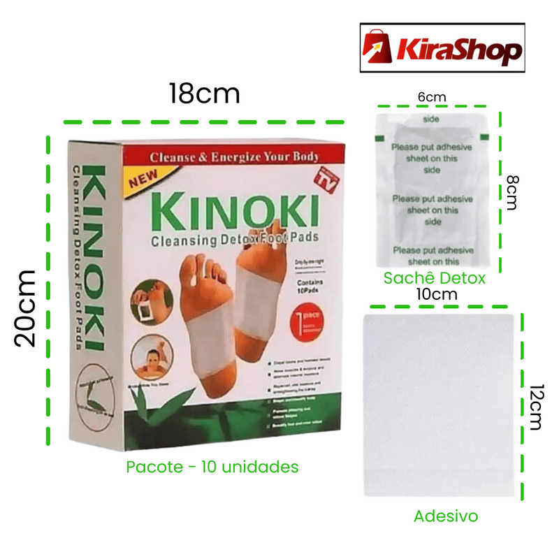 Kit Adesivo - Elimina Dores, Inchaços e Desintoxica - 100% Natural